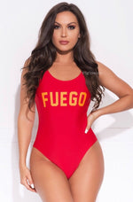 Load image into Gallery viewer, Fuego Bathing suit one-piece
