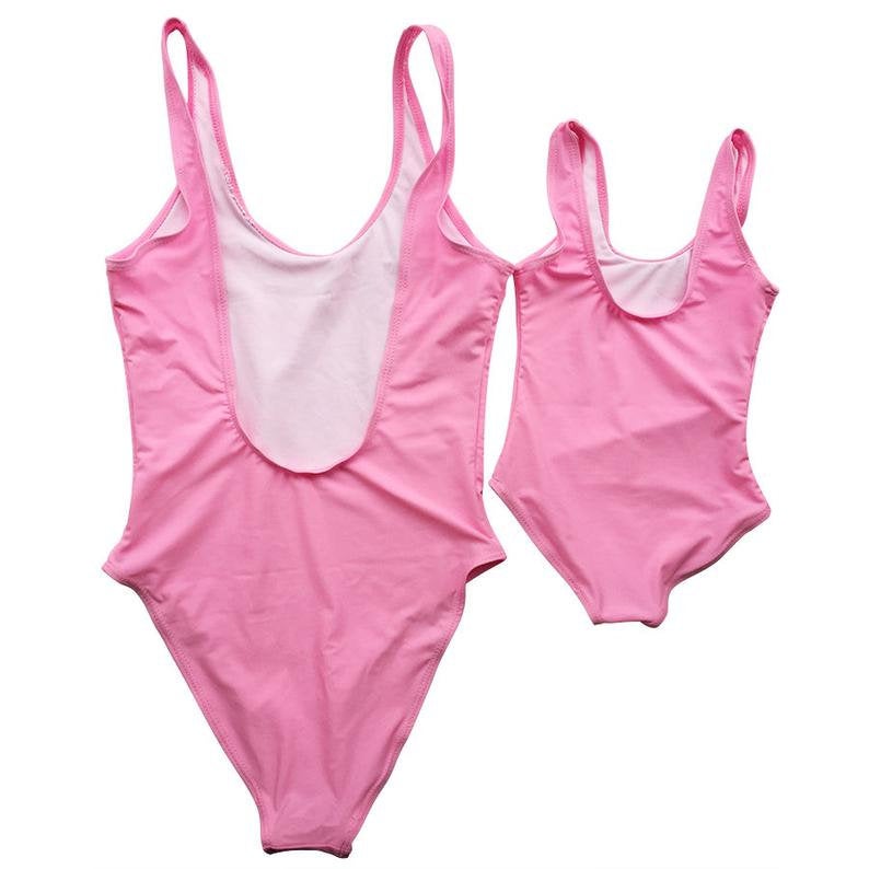 Mommy and Daughter  Bathing swim suit set one-piece Mini me Got it from my mama