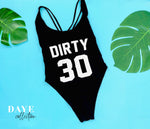 Load image into Gallery viewer, Dirty 30  Bathing swim suit one-piece
