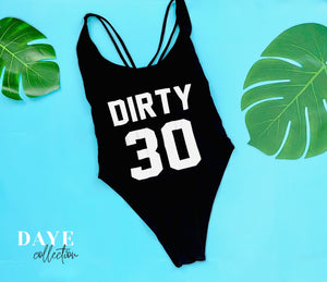 Dirty 30  Bathing swim suit one-piece