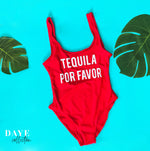 Load image into Gallery viewer, Tequila Por favor Bathing suit one-piece
