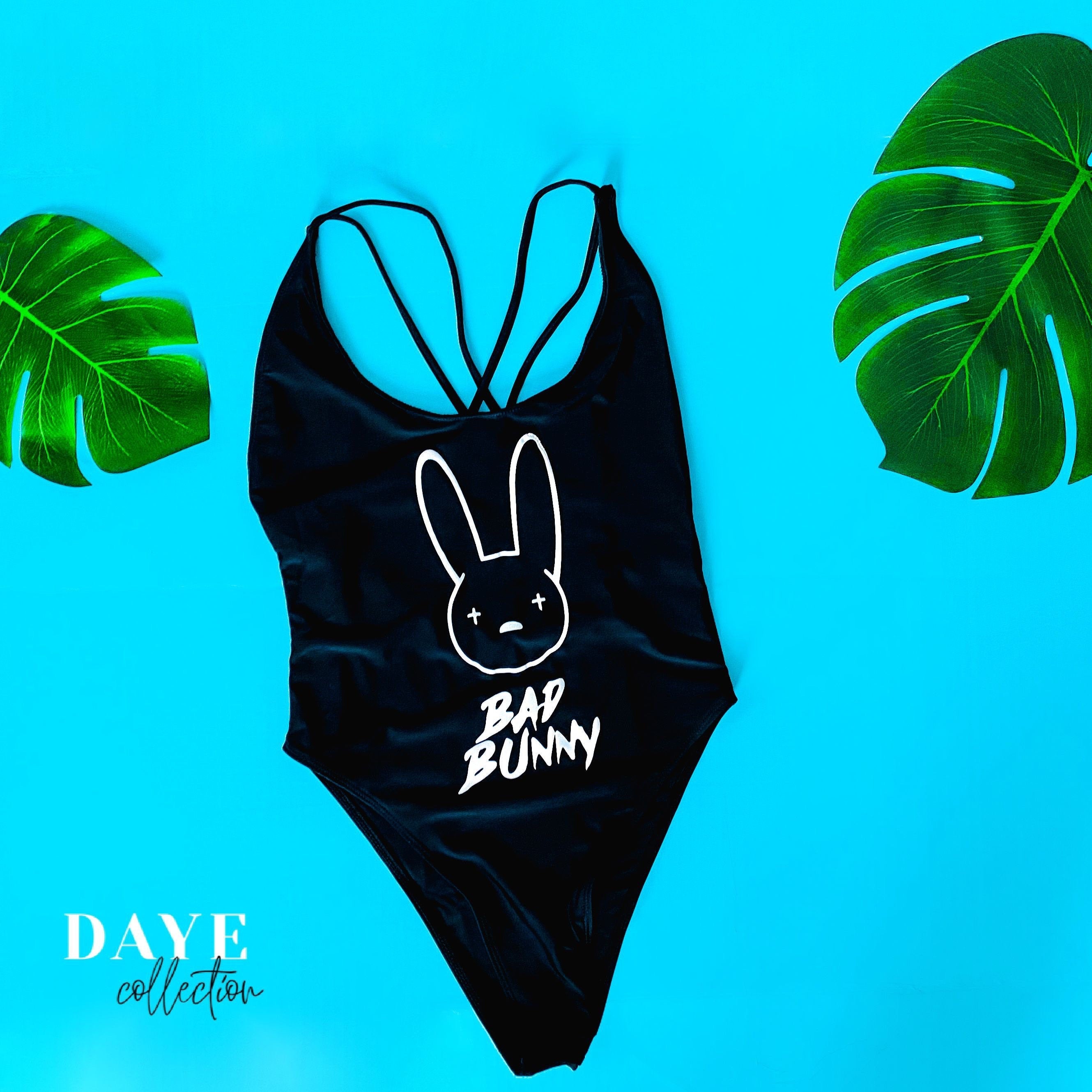 Bad bunny  Bathing suit one-piece swimsuit cris cross back