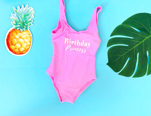 Birthday princess Bathing suit one-piece kids