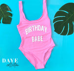 Load image into Gallery viewer, Birthday Babe Bathing suit one-piece
