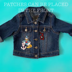 Load image into Gallery viewer, Girl Embroidered custom jean jacket
