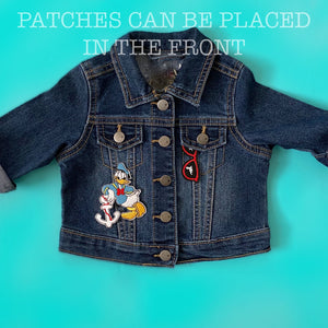 Girl Embroidered custom jean jacket