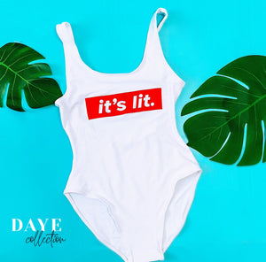 Its Lit Bathing suit one-piece