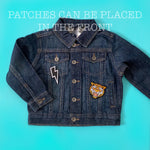 Load image into Gallery viewer, Boy Embroidered custom name  jean jacket
