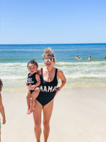 Load image into Gallery viewer, Mommy and Daughter  Bathing swim suit set one-piece Mini me Got it from my mama
